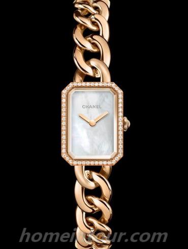 香奈儿H4411女表PREMIèRE系列-金色表带/表径16 x 22mm