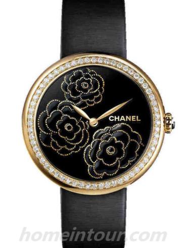 香奈儿H3567女表MADEMOISELLE PRIVé系列-黑色表带/表径37.5mm