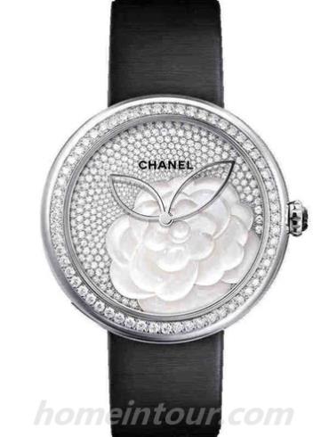 香奈儿H4319女表MADEMOISELLE PRIVé系列-黑色表带/表径37.5mm