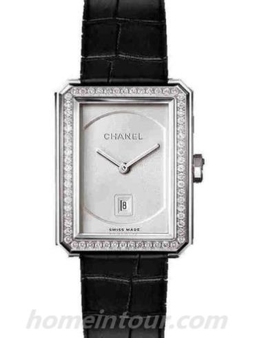 香奈儿H4470女表BOY·FRIEND系列-黑色表带/表径26.70 x 34.60 毫米mm