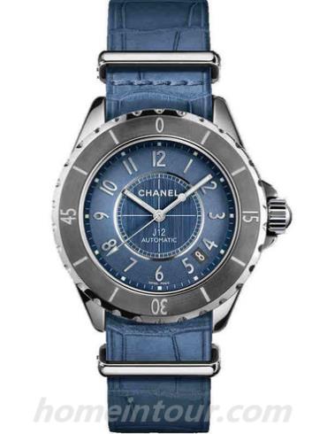 香奈儿H4338男表J12系列-蓝色表带/表径38mm