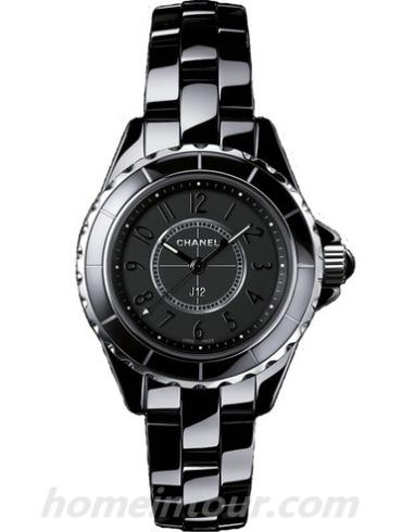 香奈儿H4196女表J12系列-黑色表带/表径29mm