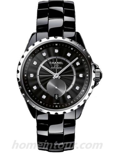 香奈儿H4344男表J12系列-黑色表带/表径36.5mm