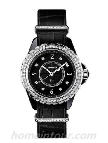 香奈儿H4189男表J12系列-黑色表带/表径33mm