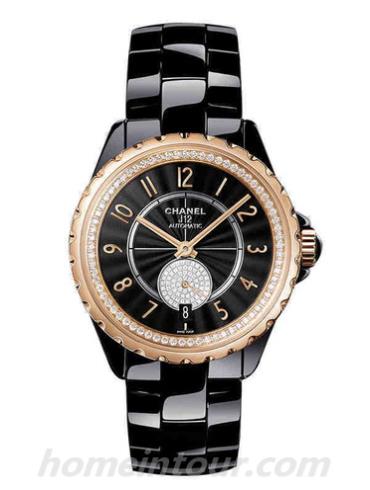香奈儿H3842男表J12系列-黑色表带/表径36.5mm