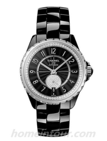 香奈儿H3840男表J12系列-黑色表带/表径36.5mm