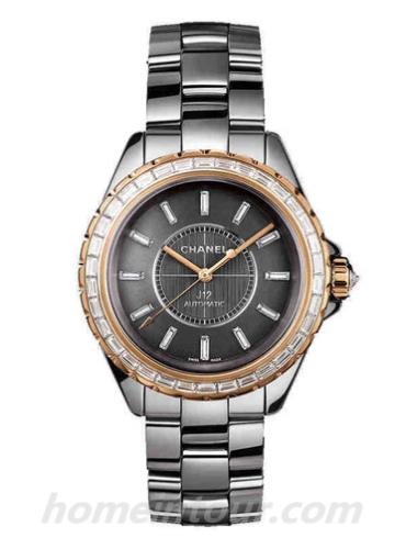 香奈儿H3831男表J12系列-银色表带/表径38mm