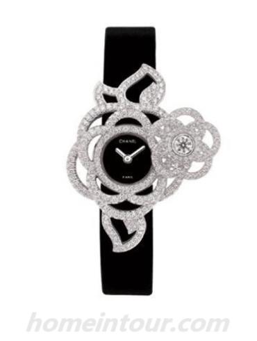 香奈儿J3755女表高级珠宝腕表系列-黑色表带/表径—mm