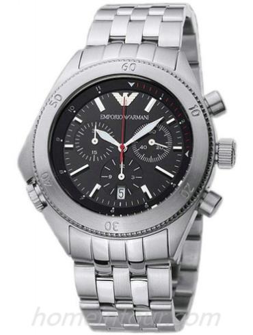 阿玛尼AR0546男表时尚男表系列-银色表带/表径&#8211;