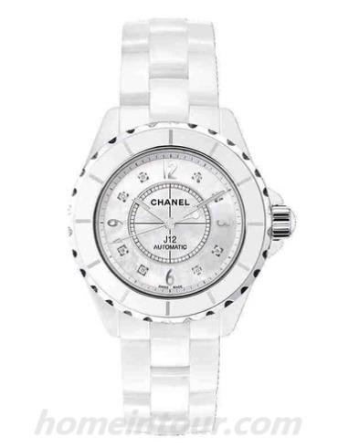 香奈儿H2423中性表J12系列-白色表带/表径38mm