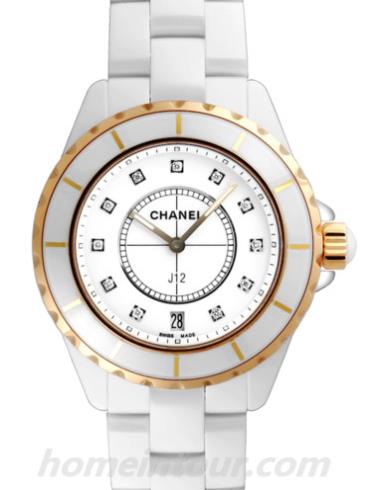 香奈儿H2180中性表J12系列-白色表带/表径38mm