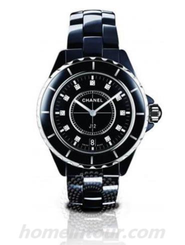 香奈儿H2124男表J12系列-黑色表带/表径38mm