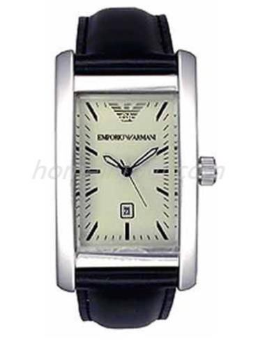 阿玛尼AR0101男表时尚男表系列-黑色表带/表径&#8211;