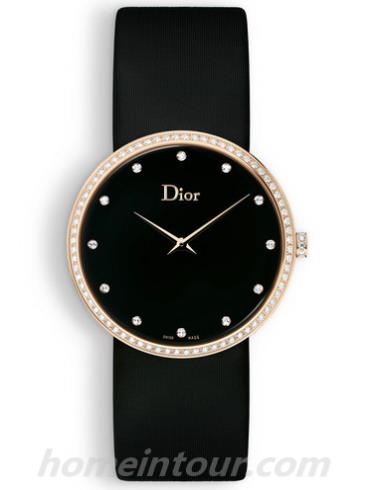 迪奥CD043171A002_0000女表LA D DE DIOR系列-黑色表带/表径38mm