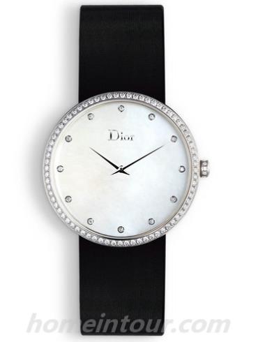 迪奥CD043114A001_0000女表LA D DE DIOR系列-黑色表带/表径38mm