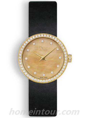 迪奥CD047150A001_0000女表LA D DE DIOR系列-黑色表带/表径25mm