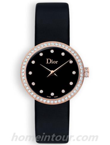 迪奥CD047170A005_0000女表LA D DE DIOR系列-黑色表带/表径25mm