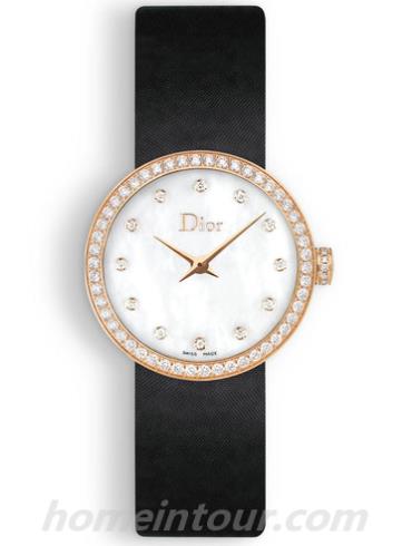 迪奥CD047170A001_0000女表LA D DE DIOR系列-黑色表带/表径&#8211;