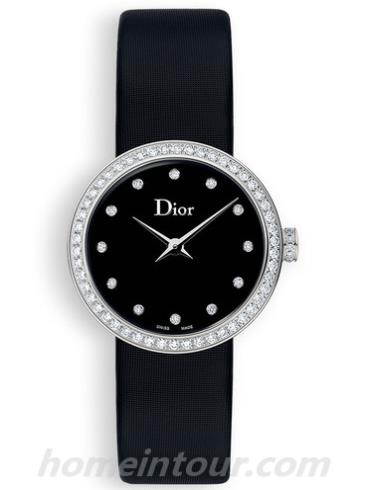迪奥CD047111A004_0000女表LA D DE DIOR系列-黑色表带/表径25mm
