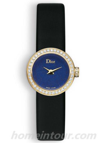 迪奥CD040153A006_0000女表LA D DE DIOR系列-黑色表带/表径19mm