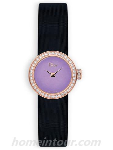 迪奥CD040170A004_0000女表LA D DE DIOR系列-黑色表带/表径19mm
