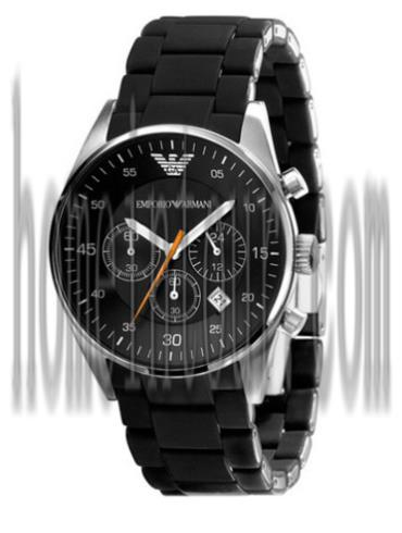 阿玛尼AR5858男表时尚男表系列-黑色表带/表径&#8211;