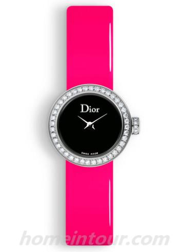迪奥CD040110A011_0000女表LA D DE DIOR系列-粉色表带/表径19mm