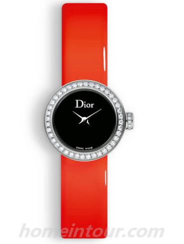 迪奥CD040110A010_0000女表LA D DE DIOR系列-橘黄色表带/表径19mm