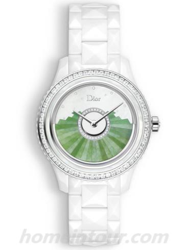 迪奥CD124BF2C002_0000女表DIOR VIII GRAND BAL系列-白色表带/表径38mm