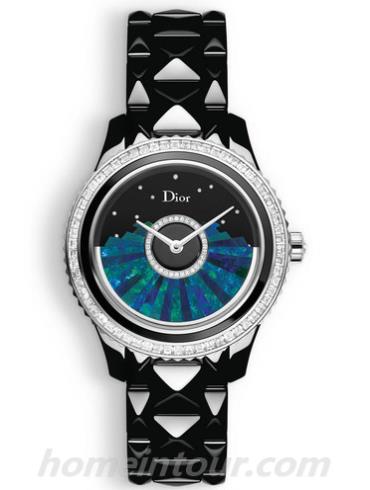 迪奥CD124BF1C001_0000女表DIOR VIII GRAND BAL系列-黑色表带/表径38mm