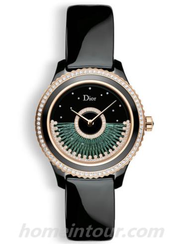 迪奥CD124BH4A002_0000女表DIOR VIII GRAND BAL系列-黑色表带/表径38mm