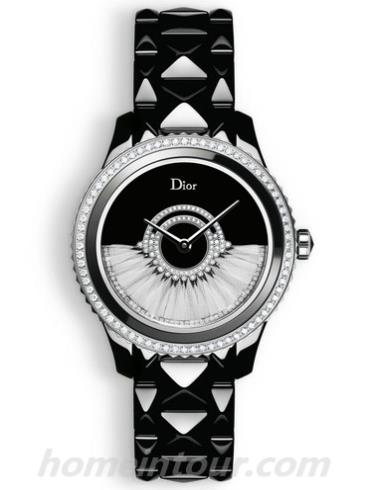 迪奥CD124BE3C002_0000女表DIOR VIII GRAND BAL系列-黑色表带/表径38mm