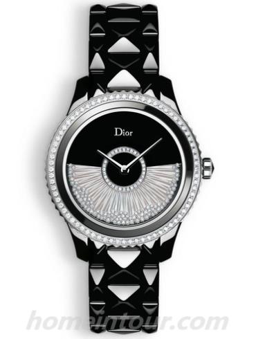 迪奥CD124BE3C003_0000女表DIOR VIII GRAND BAL系列-黑色表带/表径38mm