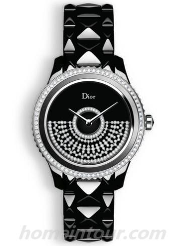 迪奥CD124BE3C001_0000女表DIOR VIII GRAND BAL系列-黑色表带/表径38mm
