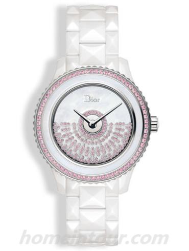 迪奥CD123BE1C002_0000女表DIOR VIII GRAND BAL系列-白色表带/表径33mm