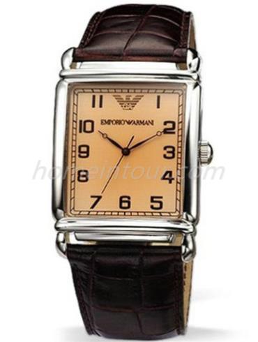 阿玛尼AR0234男表时尚男表系列-棕色表带/表径&#8211;