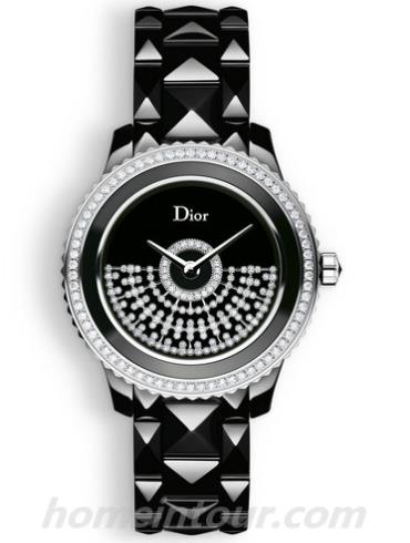 迪奥CD123BE0C001_0000女表DIOR VIII GRAND BAL系列-黑色表带/表径33mm