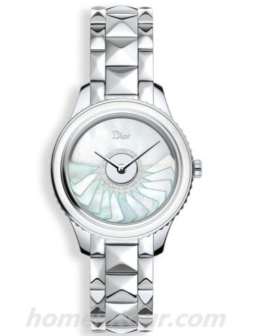 迪奥CD153B11M001_0000女表DIOR VIII GRAND BAL系列-银色表带/表径36mm