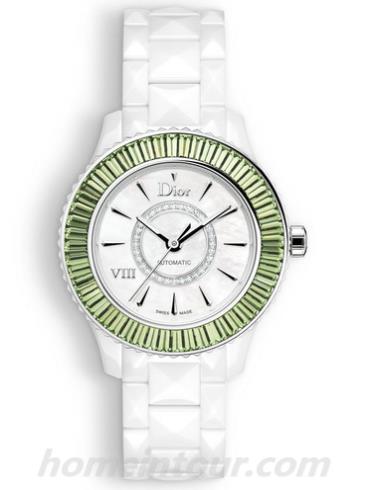 迪奥CD1235FDC001_0000女表DIOR VIII系列-白色表带/表径33mm