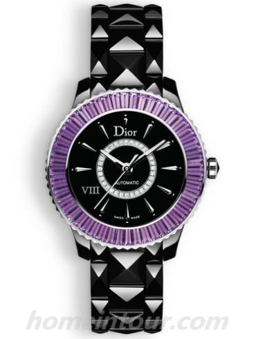 迪奥CD1235F5C001_0000女表DIOR VIII系列-黑色表带/表径33mm