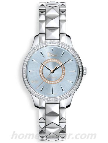 迪奥CD153510M001_0000女表DIOR VIII MONTAIGNE系列-银色表带/表径36mm
