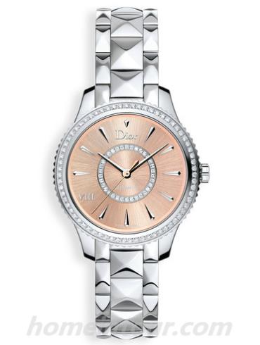 迪奥CD152510M002_0000女表DIOR VIII MONTAIGNE系列-银色表带/表径32mm