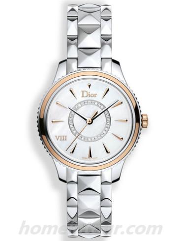 迪奥CD1521I0M001_0000女表DIOR VIII MONTAIGNE系列-银色表带/表径32mm