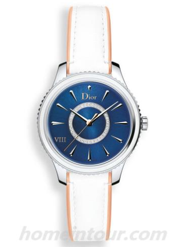 迪奥CD152110A001_0000女表DIOR VIII MONTAIGNE系列-白色表带/表径32mm