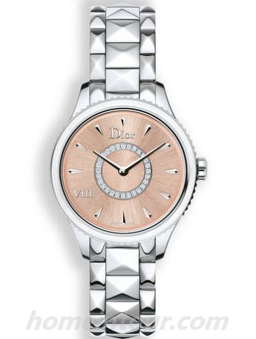 迪奥CD151111M002_0000女表DIOR VIII MONTAIGNE系列-银色表带/表径25mm