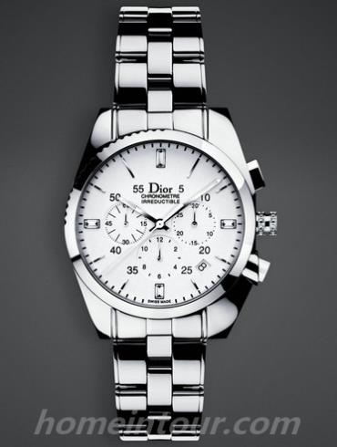 迪奥CD084860M001_0000女表CHIFFRE ROUGE系列-银色表带/表径38mm