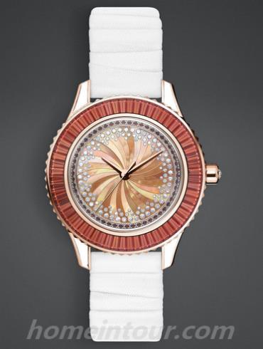 迪奥CD133573A001_0000女表DIOR GRAND SOIR-白色表带/表径33mm