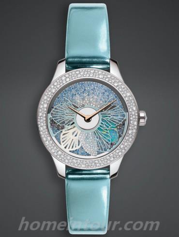 迪奥CD153B6ZA009_0000女表DIOR VIII系列-天蓝色表带/表径36mm