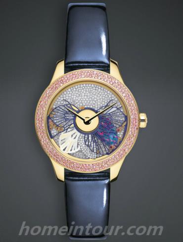 迪奥CD153B5ZA004_0000女表DIOR VIII系列-蓝色表带/表径36mm