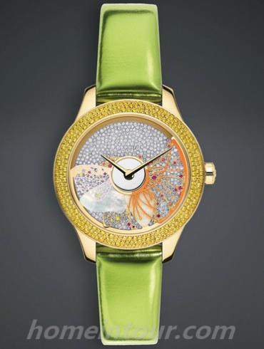 迪奥CD153B5ZA003_0000女表DIOR VIII系列-蓝色表带/表径36mm